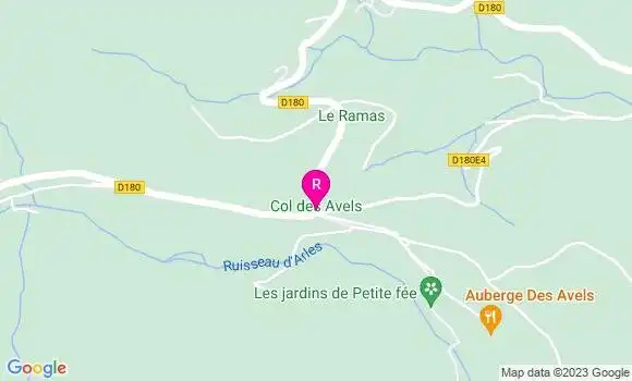 Localisation Auberge des Avels