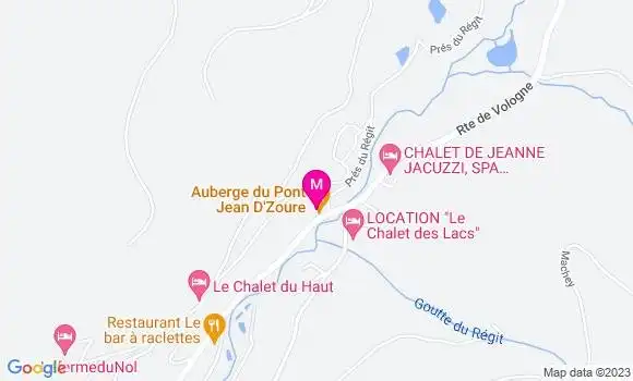 Localisation Auberge du Pont Jean d