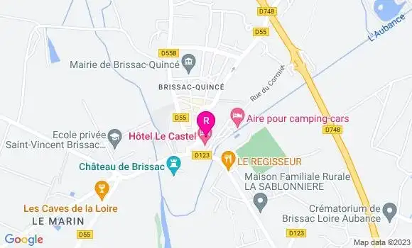 Localisation Restaurant  Aux 2 Terrasses