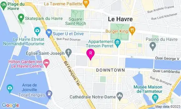 Localisation Restaurant  La Brasserie des Halles