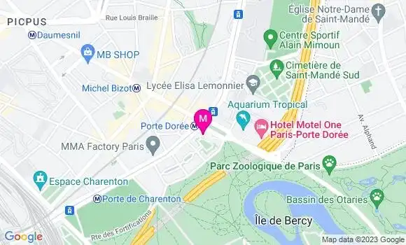 Localisation Brasserie Les Cascades