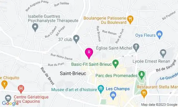 Localisation Crêperie des Druides