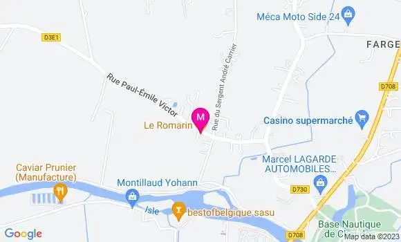 Localisation Restaurant  Le Romarin