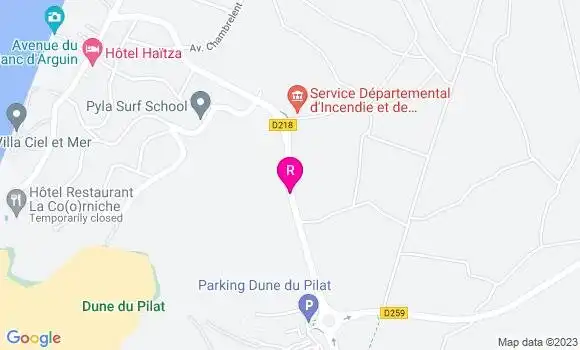Localisation Le Bistrot du Campeur