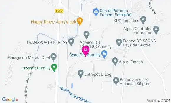 Localisation Pub Happy Diner
