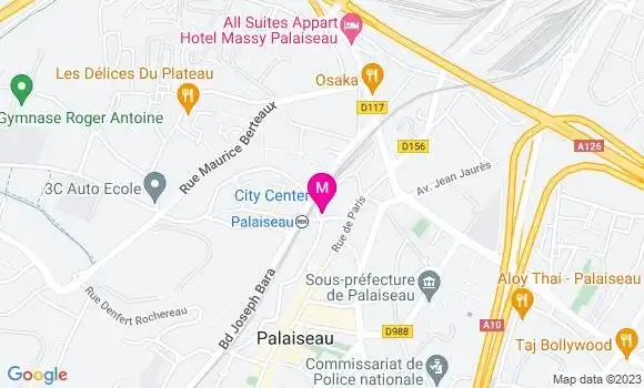 Localisation Restaurant Bar Le Tabac de la Gare