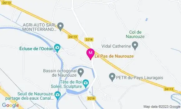 Localisation Restaurant  Le Pas de Naurouze