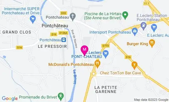 Localisation Pizzeria La Bonne Pâte