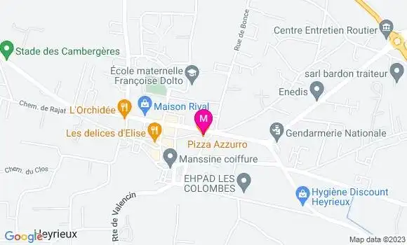 Localisation Pizzeria Pizza Azzurro