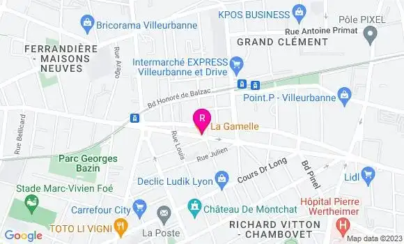 Localisation Restaurant  La Gamelle