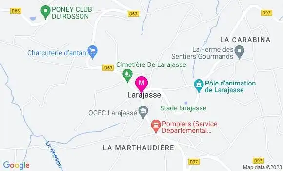 Localisation Restaurant  La Table de Ninon