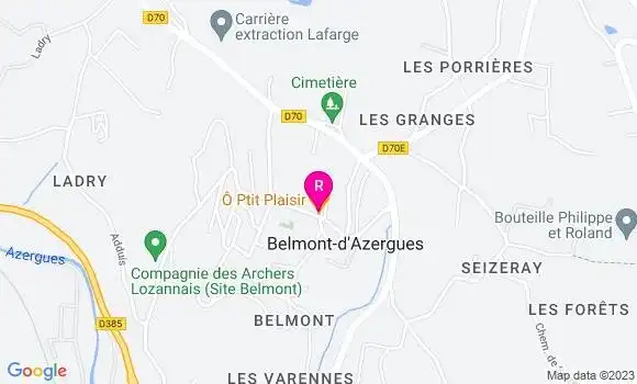 Localisation Restaurant  Ô Ptit Plaisir