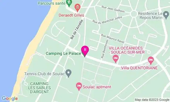 Localisation Restaurant  Camping le Palace