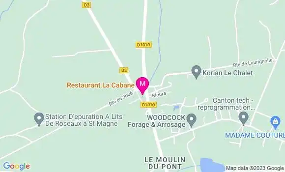 Localisation Restaurant  La Cabane