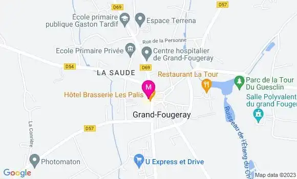 Localisation Pizzeria La Gourmandise