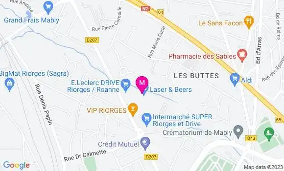 Localisation Restaurant  Royal Riorges