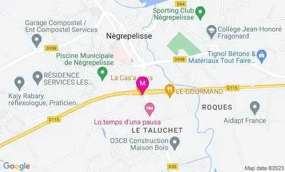 Localisation Restaurant  La Cas