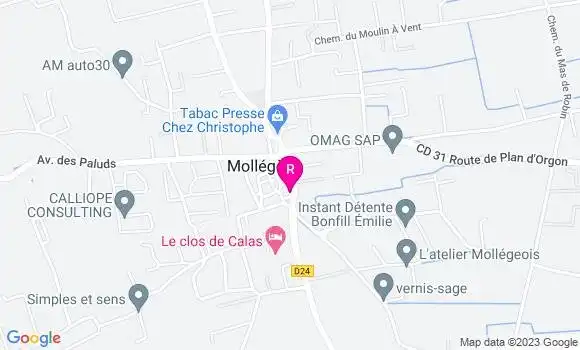 Localisation Bistrot Chez Ju