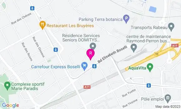 Localisation Brasserie La Canopée