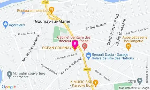 Localisation Restaurant  Ocean Gournay
