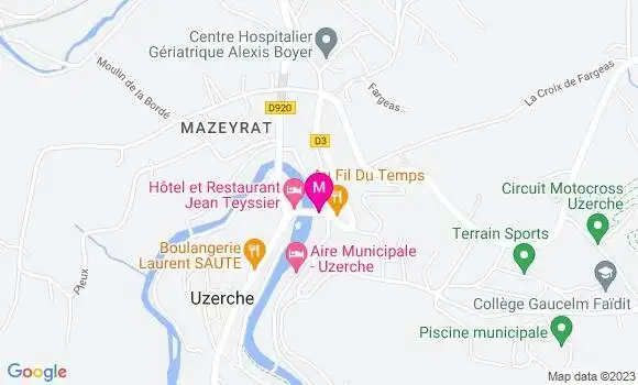 Localisation Auberge Au Fil du Temps