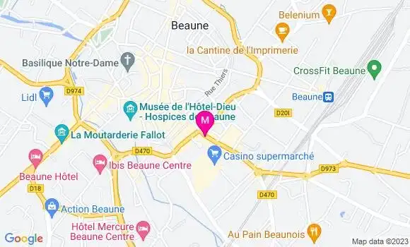 Localisation Restaurant  Les Caves Madeleine