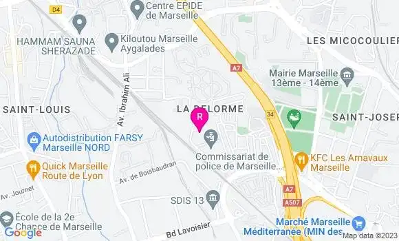 Localisation Restaurant de la Cosmétique
