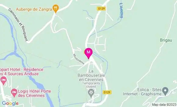 Localisation Restaurant Grill Le Clos du Muriers