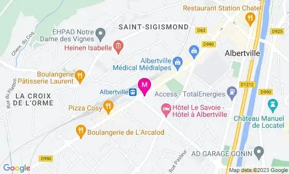 Localisation Brasserie le Victor Hugo