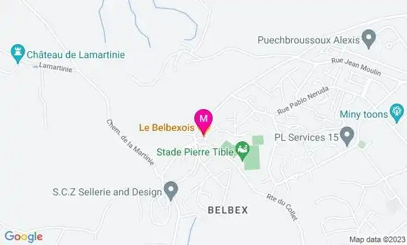 Localisation Restaurant  Le Belbexois
