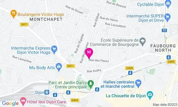 Localisation La Brasserie du Marais