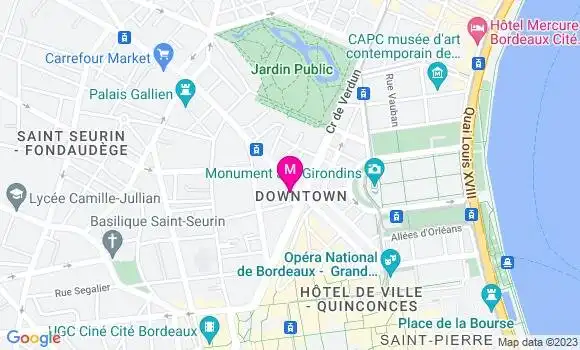 Localisation Brasserie Le Tourny