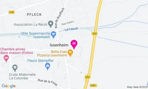 Localisation Restaurant  La Table de Fred