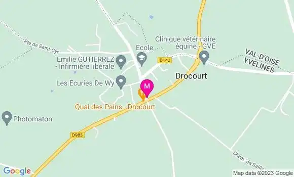 Localisation Restaurant Bar Le Bistrot du Vexin