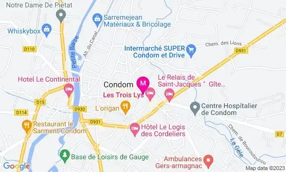 Localisation Restaurant Bar Le Padoue