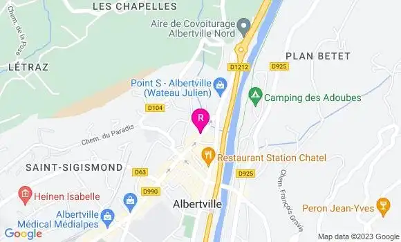 Localisation Restaurant  Le P