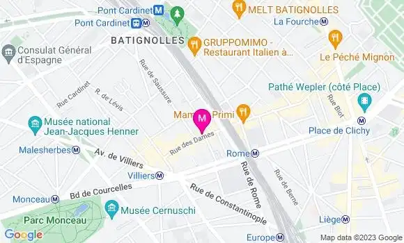 Localisation Le Bistrot des Vignes