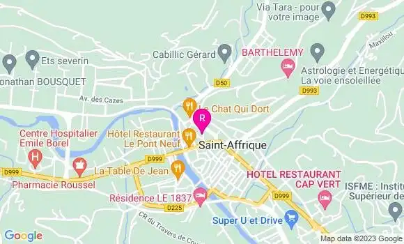 Localisation Restaurant  La Table du Lieu Dit