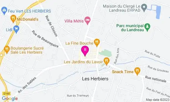 Localisation Restaurant  Aux Délices des Halles