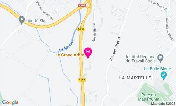 Localisation Restaurant  Le Grand Arbre