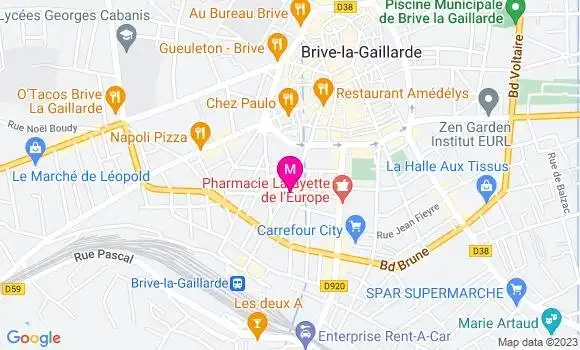 Localisation Restaurant  Le Comptoir Saint Sernin