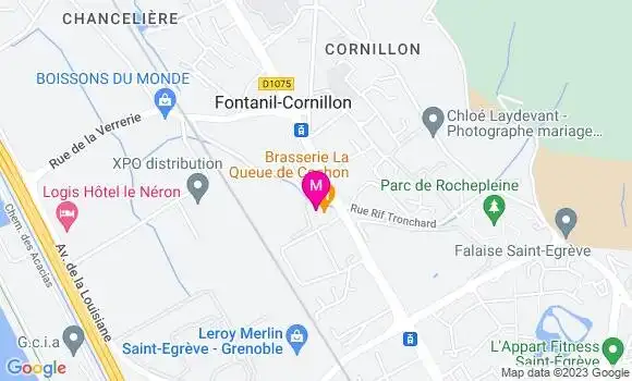 Localisation Brasserie La Queue de Cochon