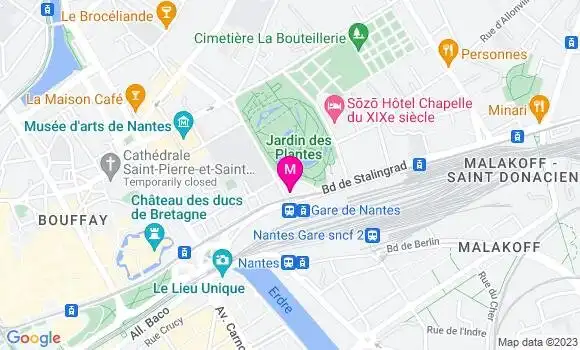 Localisation O Bistrot Quai