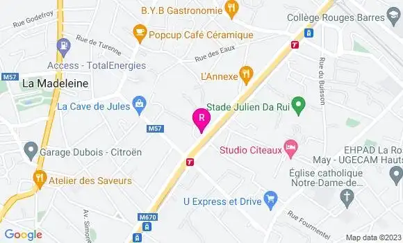 Localisation Restaurant Japonais Sazanka