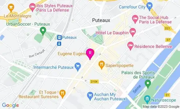 Localisation Restaurant  Eugène Eugène