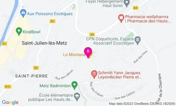 Localisation Restaurant  Le Montana