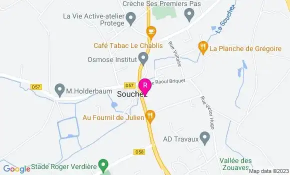 Localisation Restaurant  La Table de Pascal