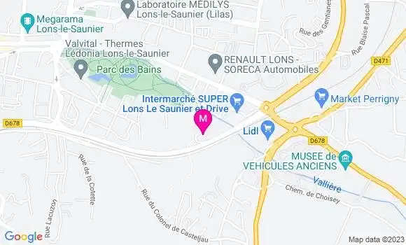 Localisation Restaurant  La Pataterie