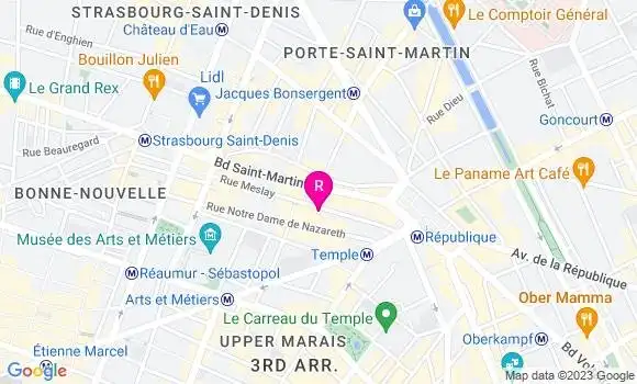 Localisation Restaurant  Cetin et Tribout