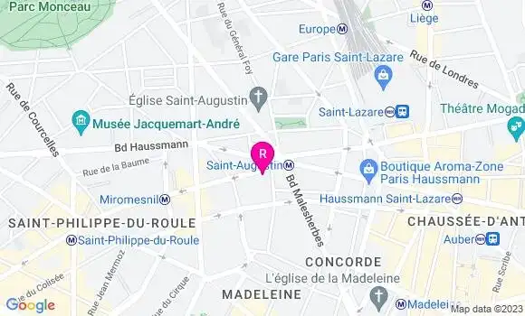 Localisation Bistrot Boétie